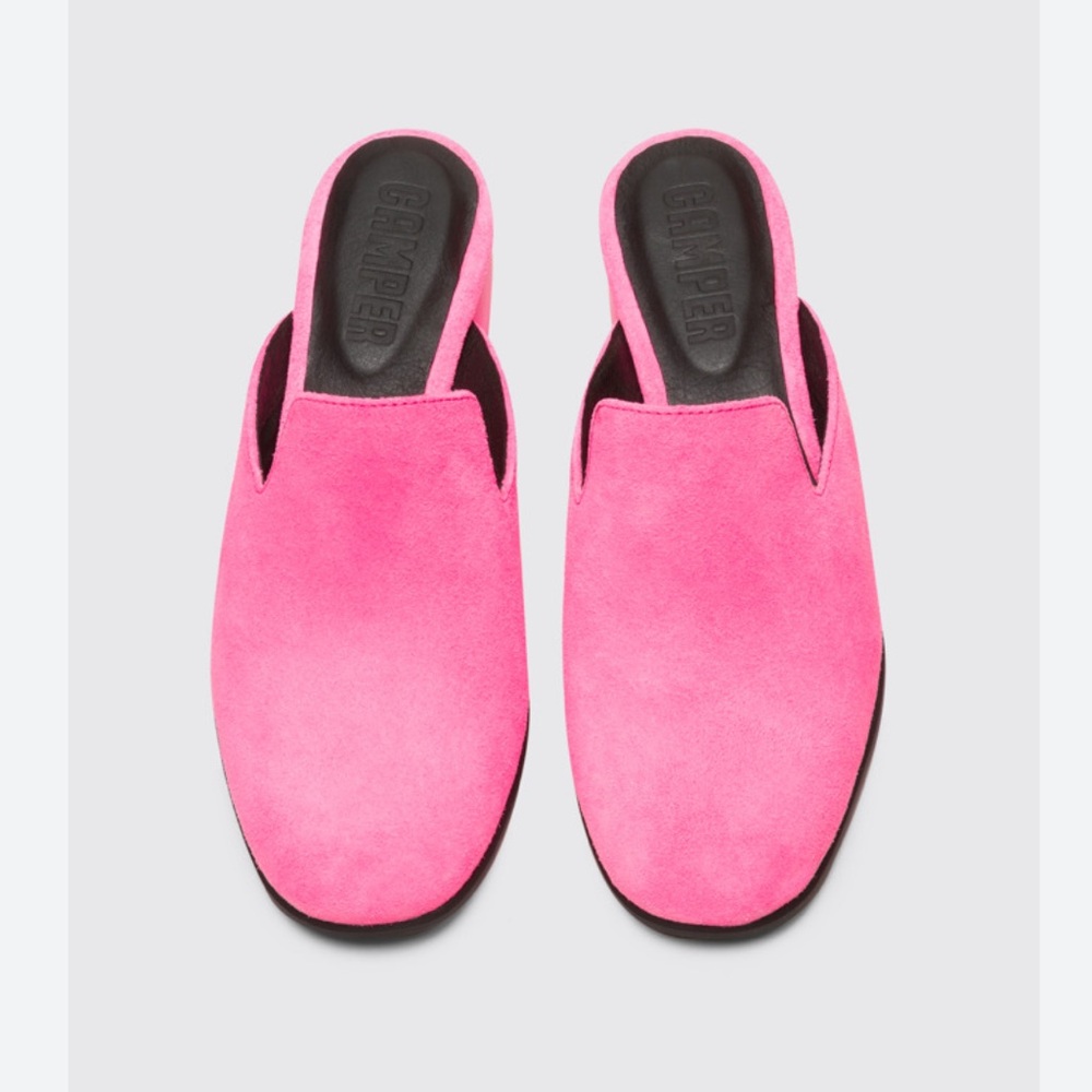 Camper NWOB Katie Pink Nubuck Leather Open High Heel Shoes in EU Size 39/US 9